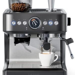 Chefman Crema Deluxe Espresso Machine with Double Boiler