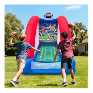 Inflatable Football Toss Game with 2 Inflatable Footalls