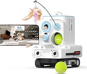 Pmate AI Pet Camera Robot Companion for Dogs & Cats for playing with someone, Best for Pet Owners. Playful Game For Pets