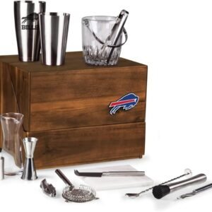 PICNIC TIME NFL Madison Acacia Tabletop Bar Tool Set