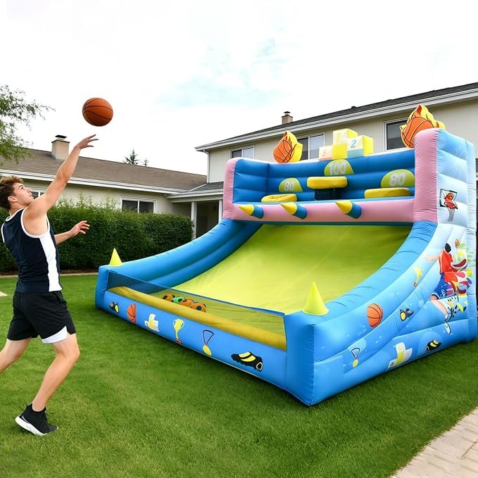 Inflatable Basketball Hoop Shot For Kids And Adults