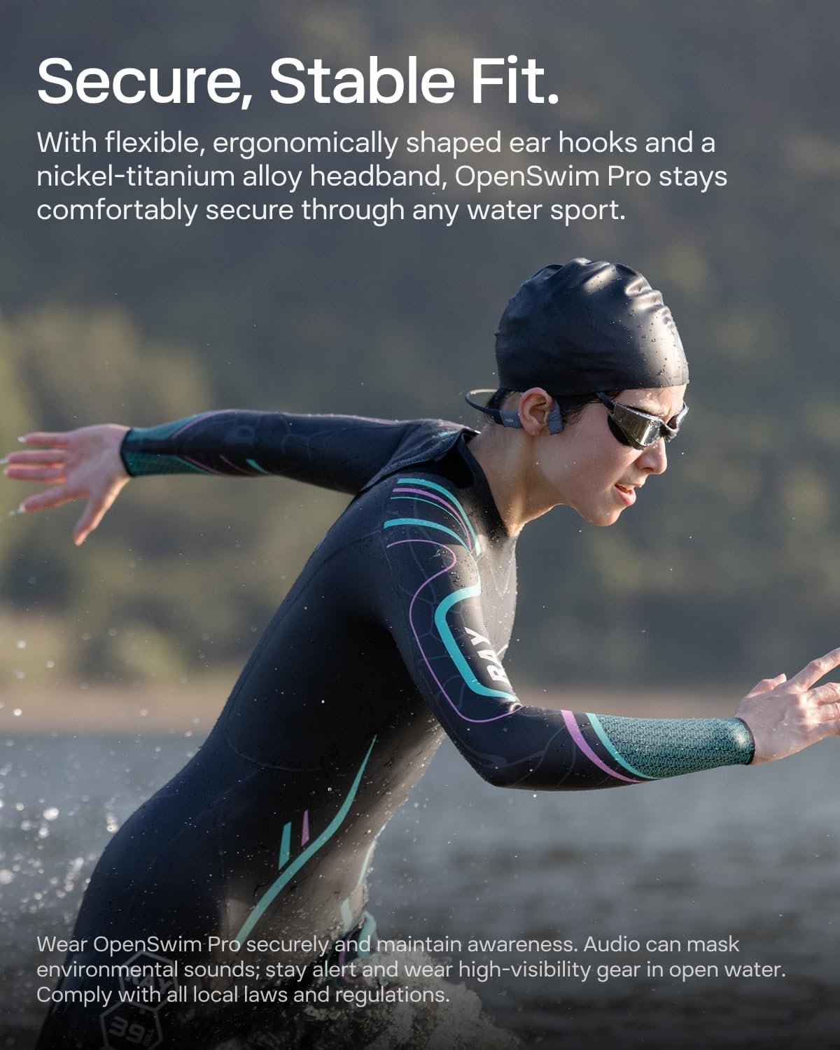 SHOKZ OpenSwim Pro - Open-Ear Bluetooth & MP3 Bone Conduction