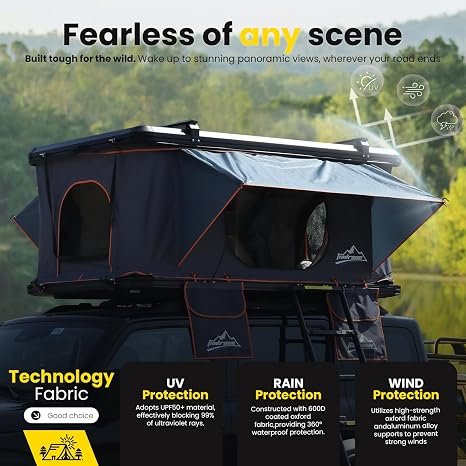 Hard Shell Roof Top Tent with Adjustable Crossbars - Image 2