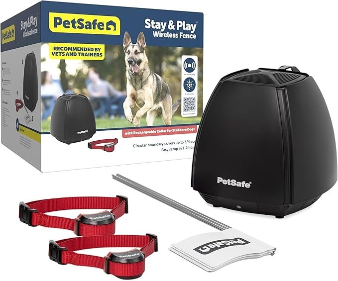 PetSafe Stay & Play Wireless 2-Dog Fence for Stubborn Dogs