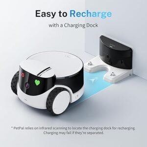 Enabot EBO ROLA PetPal Mobile 2.5K Pet Camera Robot with Treat Dispenser