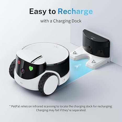 Enabot EBO ROLA PetPal Mobile 2.5K Pet Camera Robot with Treat Dispenser