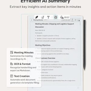 iflytek AINOTE 2, E-Ink Tablet, AI Note Taking Tablet for Meeting