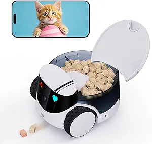 Enabot EBO ROLA PetPal Mobile 2.5K Pet Camera Robot with Treat Dispenser - Image 2