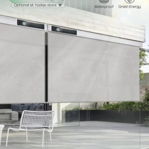 Yoolax Motorized Outdoor Shades Smart Retractable Patio Screens