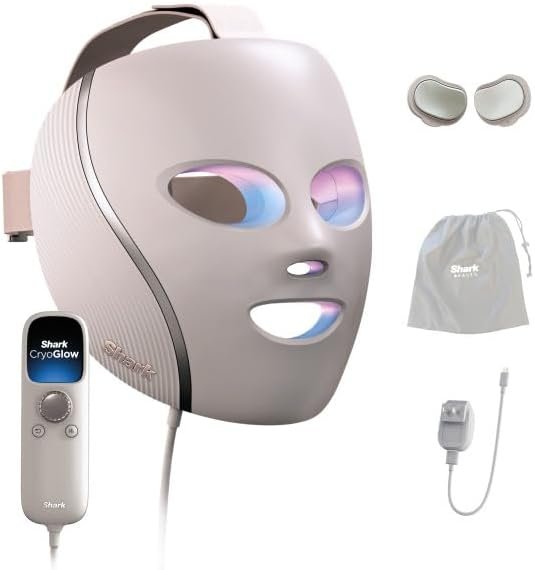 Shark CryoGlow LED Face Mask with Under-Eye Cooling, Anti-Ageing & Blemish Repair - Image 2