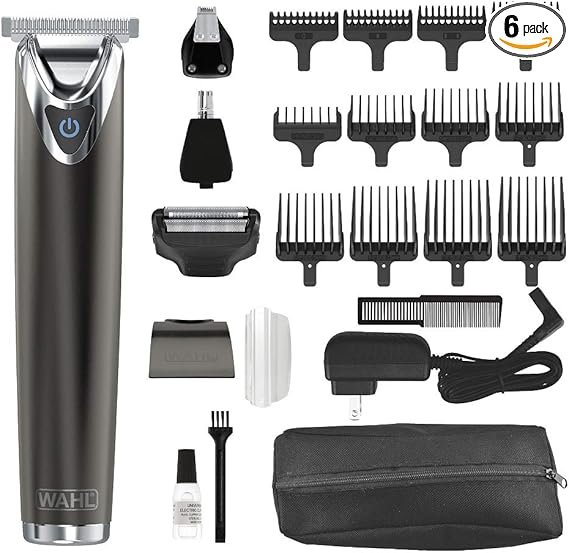 Wahl Stainless Steel Lithium Ion 2.0+ Slate Beard Trimmer for Men