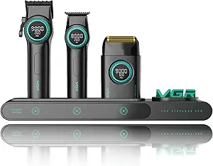 VGR 3 in 1 Professional Barber Clippers Set of Hair Clipper Trimmer Foil Shaver - Image 2