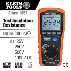 Klein Tools ET600 Multimeter, Megohmmeter Insulation Tester