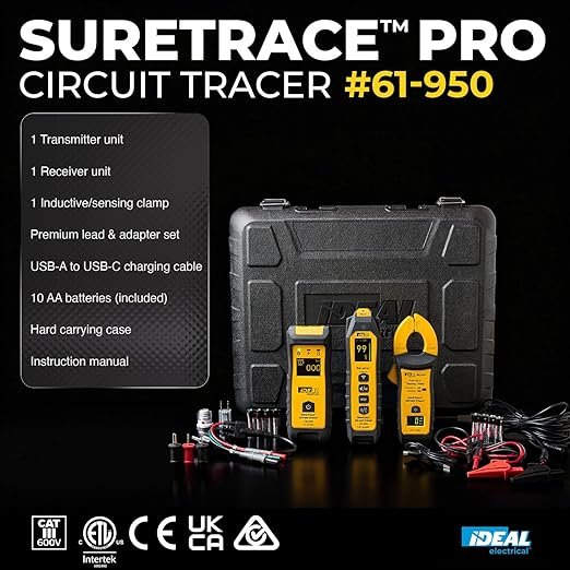 Ideal Electrical SureTrace Pro Circuit Tracer (61-950) 0-600 Volts