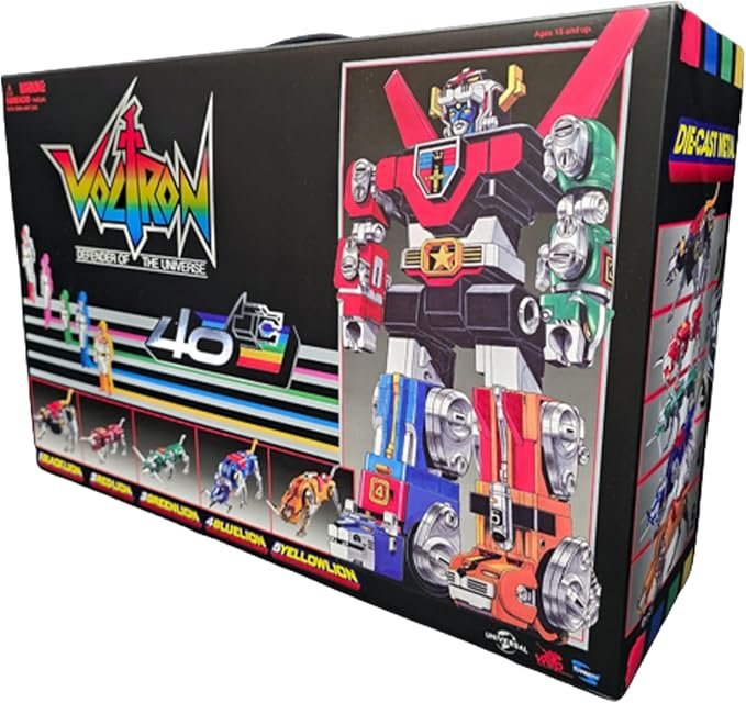 Toynami Voltron 40th Collector's Set 13 Die Cast Light and Sound