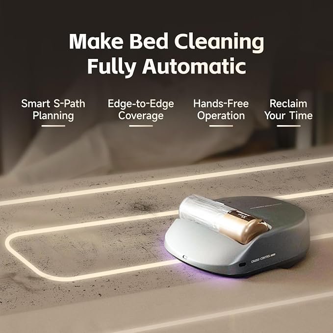 CREATULIZE X1 Robot Bed Vacuum, Automatic Mattress Vacuum Cleaner - Image 2