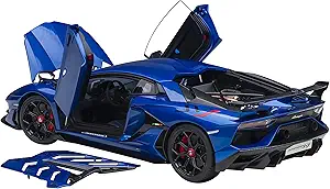 Lambo SVJ Blue Nethuns Metallic 1/18 Model Car by Autoart 79174
