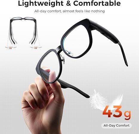 Smart Glasses with AR Display, Invisible Teleprompter Glasses for Speech, - Image 2