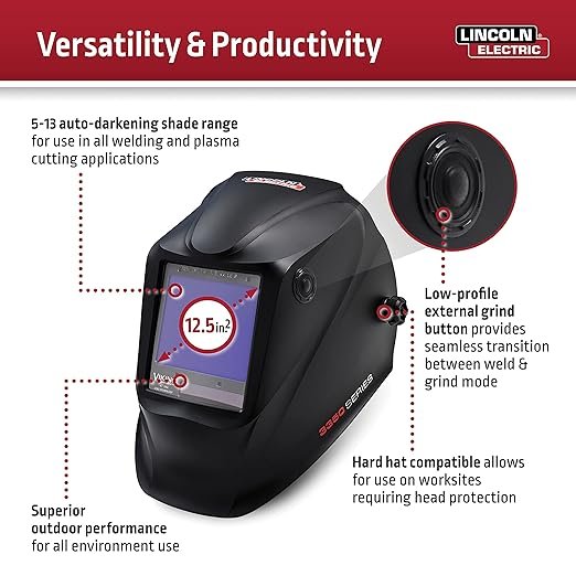 Lincoln Electric K3034-4 VIKING 3350 Auto Darkening Welding Helmet - Image 2