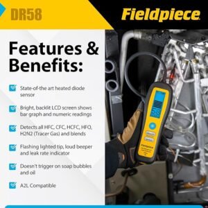Fieldpiece - DR58 Heated Diode Refrigerant Leak Detector