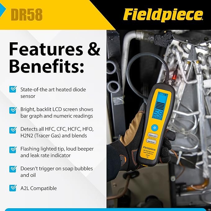 Fieldpiece - DR58 Heated Diode Refrigerant Leak Detector