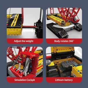 Mould King 17015 Technology Crawler Crane Building Block Kit