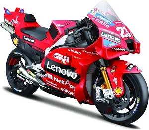 MAISTO Ducati Lenovo Moto GP Racing 2024#1 Francesco Bagnaia - Image 2