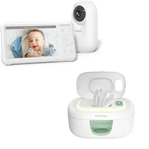 Momcozy Baby Wipe Warmer, Innovative Spring Design & Momcozy 1080P 5