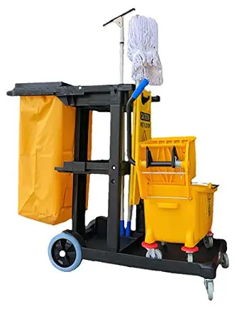 Simpli-Magic Janitorial Cart, 330 lbs Capacity - Image 2