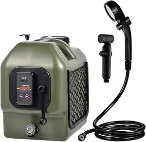 Portable Camp Shower 5-Gallon 8 Hours Battery Life