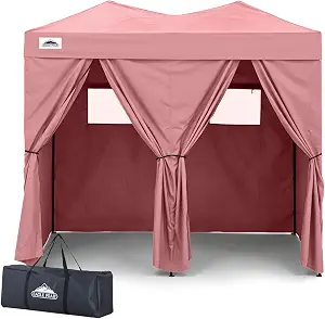 EAGLE PEAK Outdoor Pop Up Changing Room 8x4 ft, 2-Room Portable Privacy Shelter for Beach