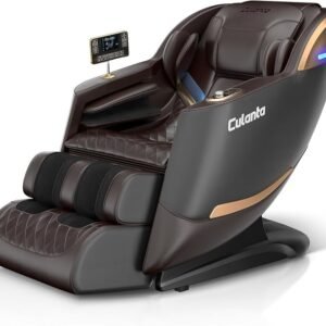 Culanta Massage Chair Full Body 53" SL-Track Zero Gravity Shiatsu, Brown