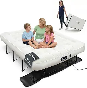 Ivation EZ®-Bed (Queen) Inflatable Air Mattress with Frame & Built-in Pump