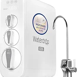 Waterdrop G3P600 Reverse Osmosis System, 600 GPD Tankless RO Water Filter