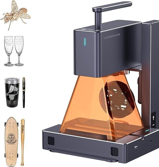 LaserPecker LP2 Laser Engraver with Roller