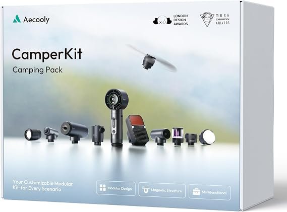 Aecooly 11-in-1 Modular Camping Survival Kit, Portable Outdoor Gear - Image 2