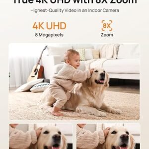 Anona 4K UHD Indoor Camera, Pet/Dog Security Camera