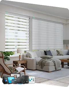 Yoolax Motorized Zebra Blinds with Remote - Image 2