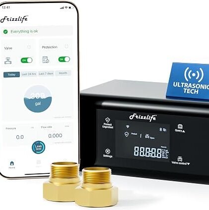 Frizzlife LP365-P Smart Water Monitor and Automatic Shutoff