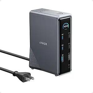 Anker Prime Docking Station, 14-in-1 Laptop Docking Station Dual Monitor