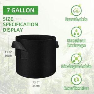 LITLANDSTAR 200-Pack 7 Gallon Fabric Grow Bags
