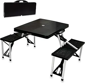 Picnic TIME Portable Folding Picnic Table with Seats for 4