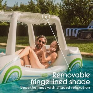 FUNBOY Country Club Golf Cart Pool Float with Fringe Shade