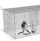 Heavy Duty Enclosed Batting Cage Net With Door, Only Net