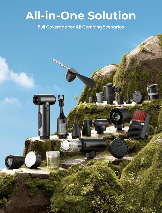 Aecooly 11-in-1 Modular Camping Survival Kit, Portable Outdoor Gear