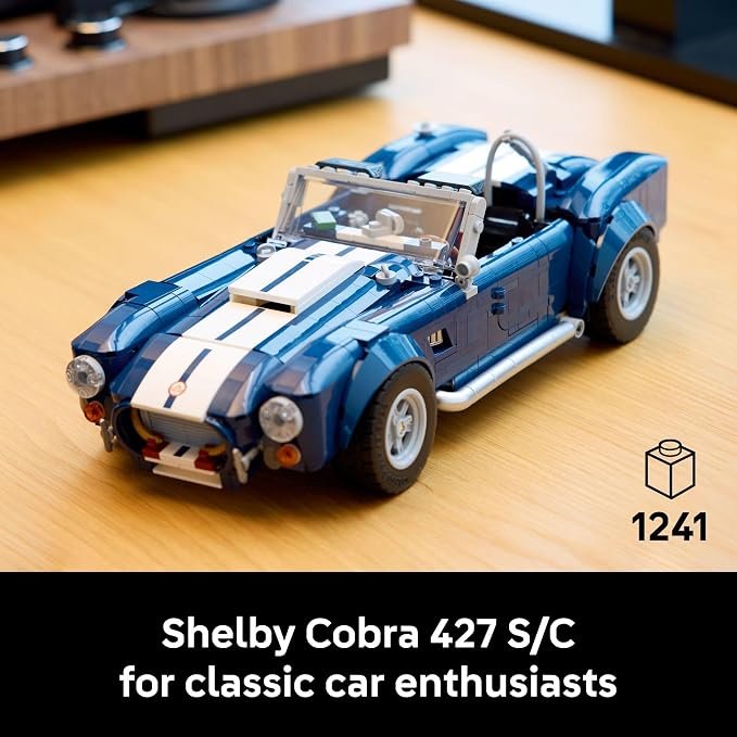 LEGO Icons Shelby Cobra 427 S/C Car Building Set for Adults